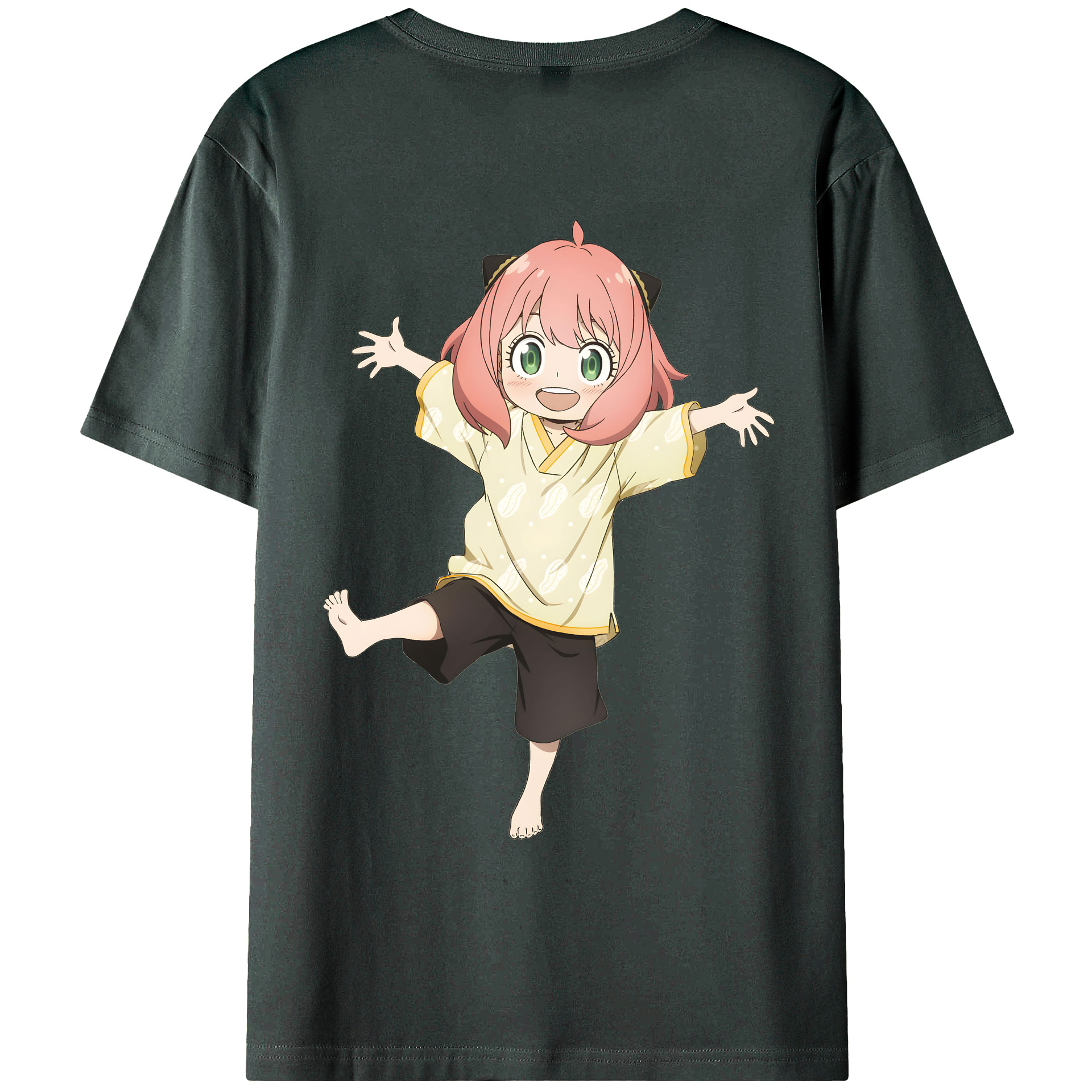 （画像用） SPY×FAMILY间谍家家酒 綿100％ メンズ半袖Tシャツ（バックプリント） 通気性